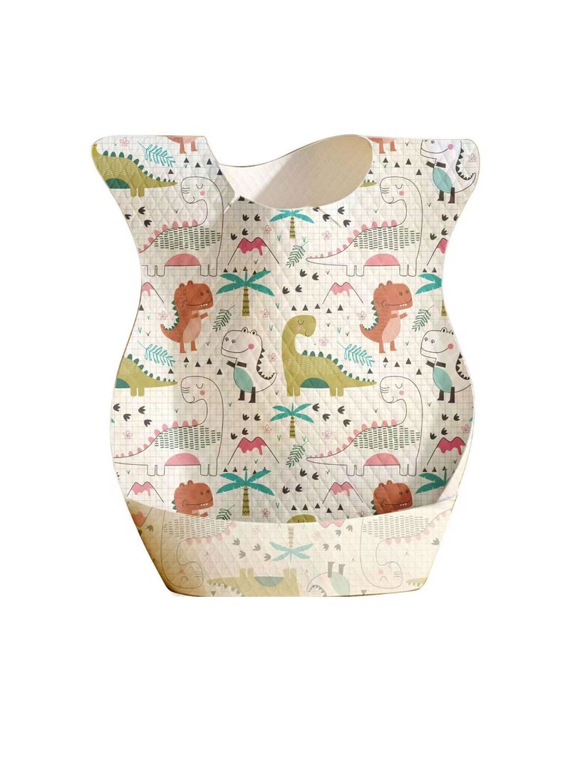 Star Babies Disposable Bibs - Pack of 150 Dinosaur Print - New