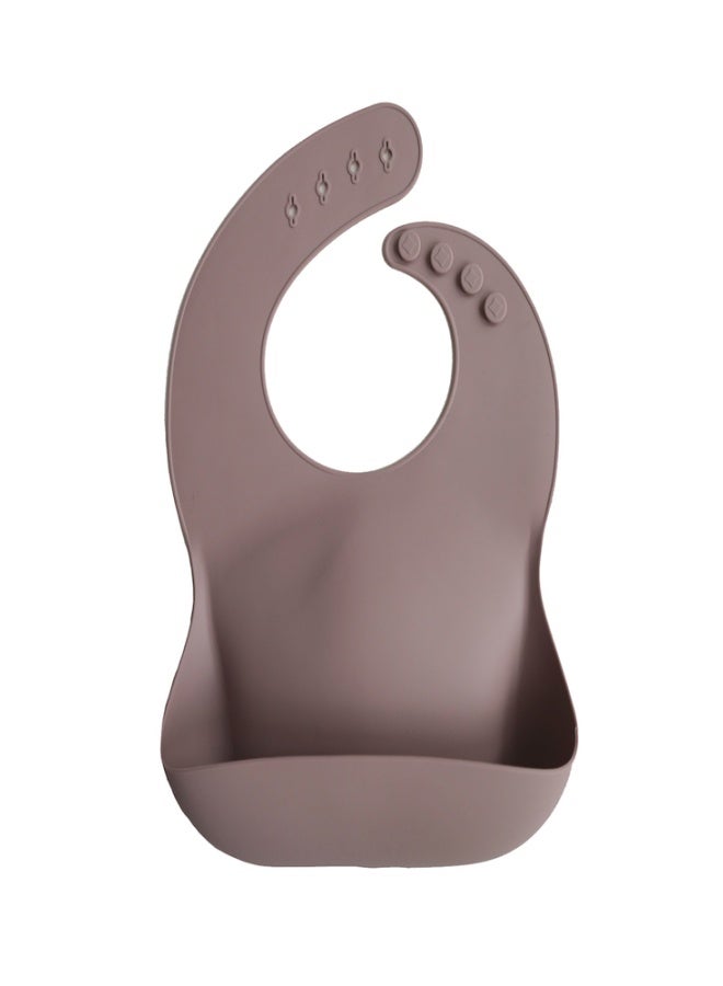 Silicone Bib Warm Taupe