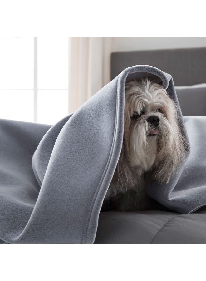 King Size Blanket All Season Luxury Warm Lightweight Durable Pill Resistant Bed Blankets Perfect For Bed Couch Sofa Grey Bed Blankets King Size Hotel Quality 90 X 108 Inch Grey