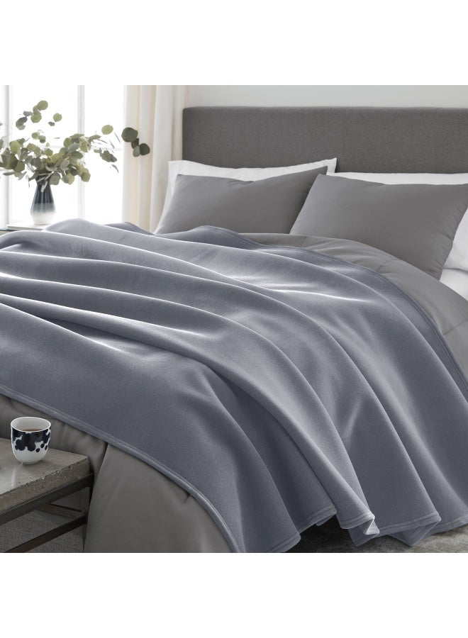 King Size Blanket All Season Luxury Warm Lightweight Durable Pill Resistant Bed Blankets Perfect For Bed Couch Sofa Grey Bed Blankets King Size Hotel Quality 90 X 108 Inch Grey