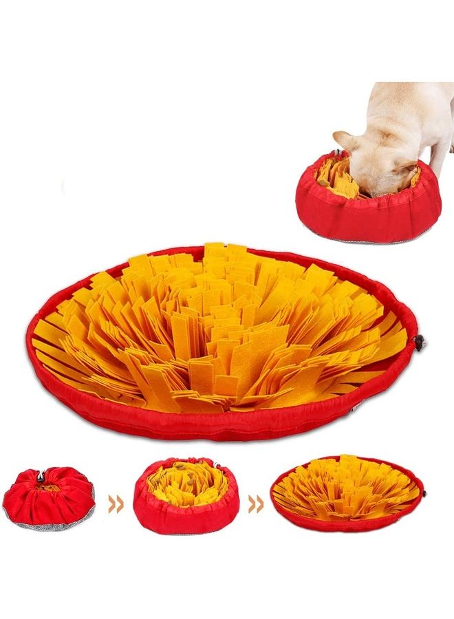 Pet Brain Games Snuffle Mat Orange/Red 48cm