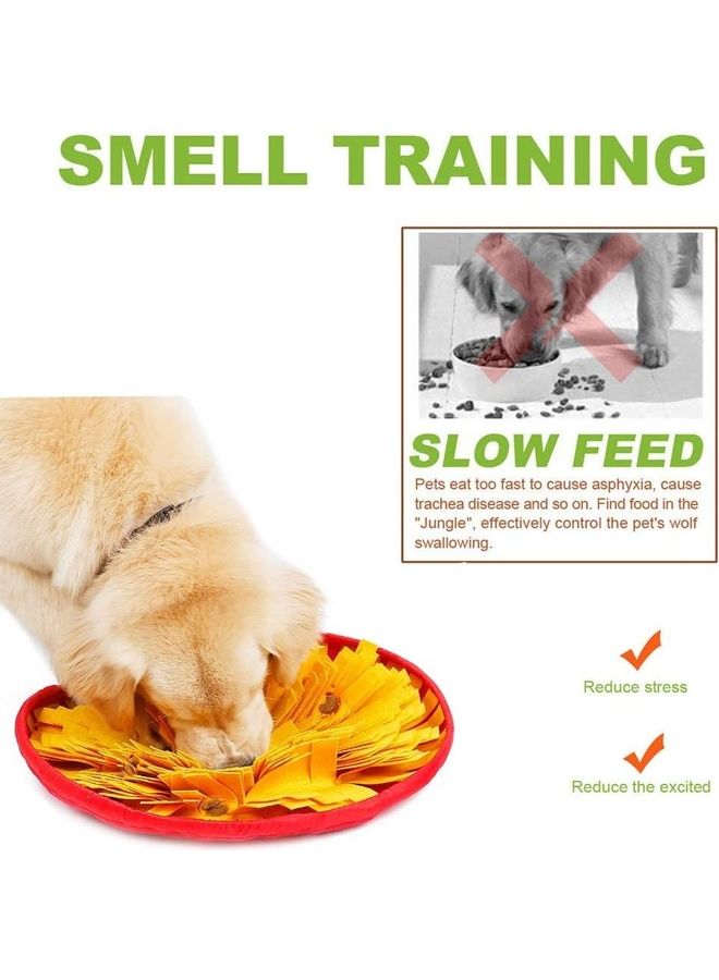 Pet Brain Games Snuffle Mat Orange/Red 48cm