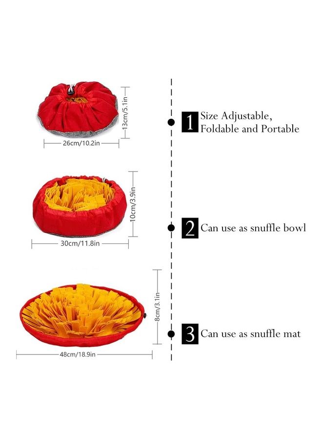 Pet Brain Games Snuffle Mat Orange/Red 48cm
