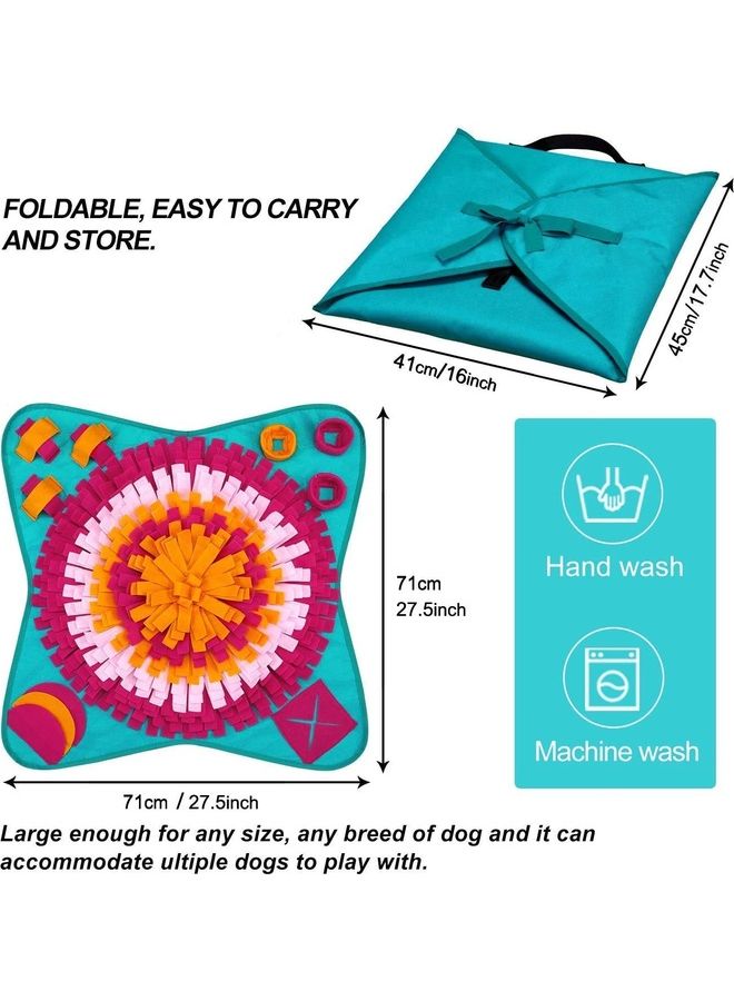 Pet Snuffle Feeding Mat Multicolour 71 x 71cm