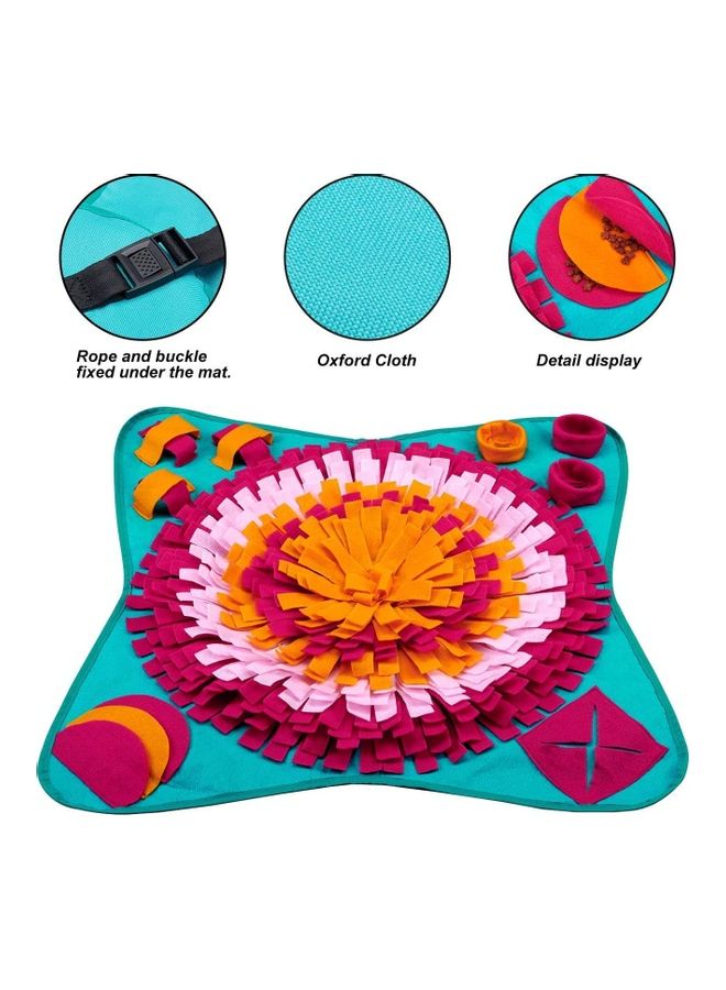 Pet Snuffle Feeding Mat Multicolour 71 x 71cm