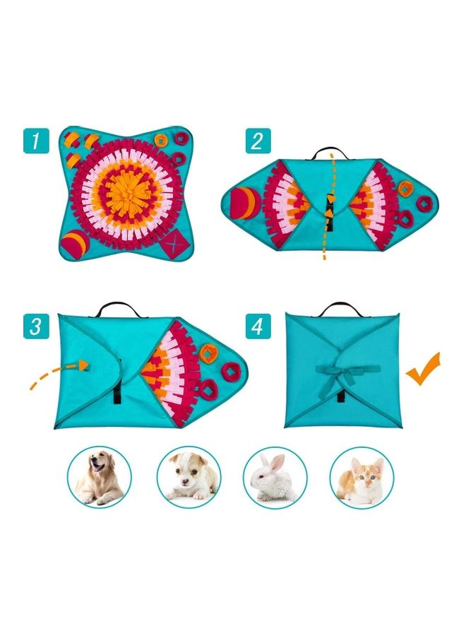 Pet Snuffle Feeding Mat Multicolour 71 x 71cm