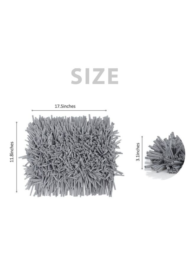 Pet Snuffle Mat Grey 11.8 x 17.5 x 3.1cm