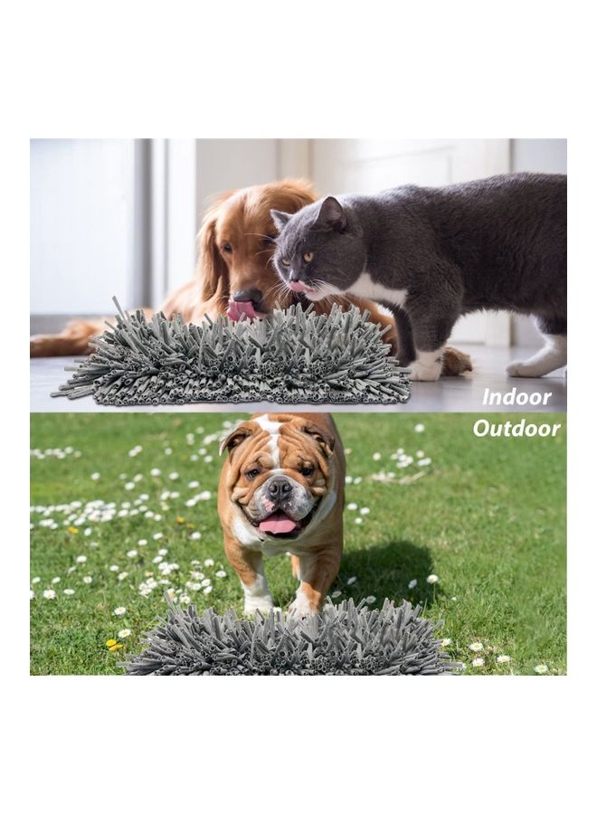 Pet Snuffle Mat Grey 11.8 x 17.5 x 3.1cm