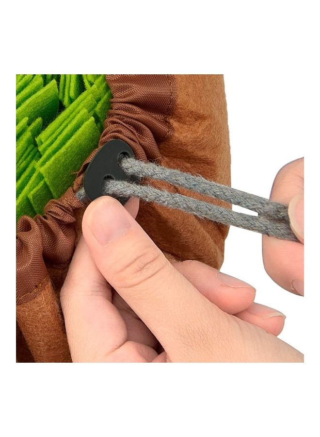 Pet Snuffle Feeding Mat Green/Brown 48 x 48 x 8cm