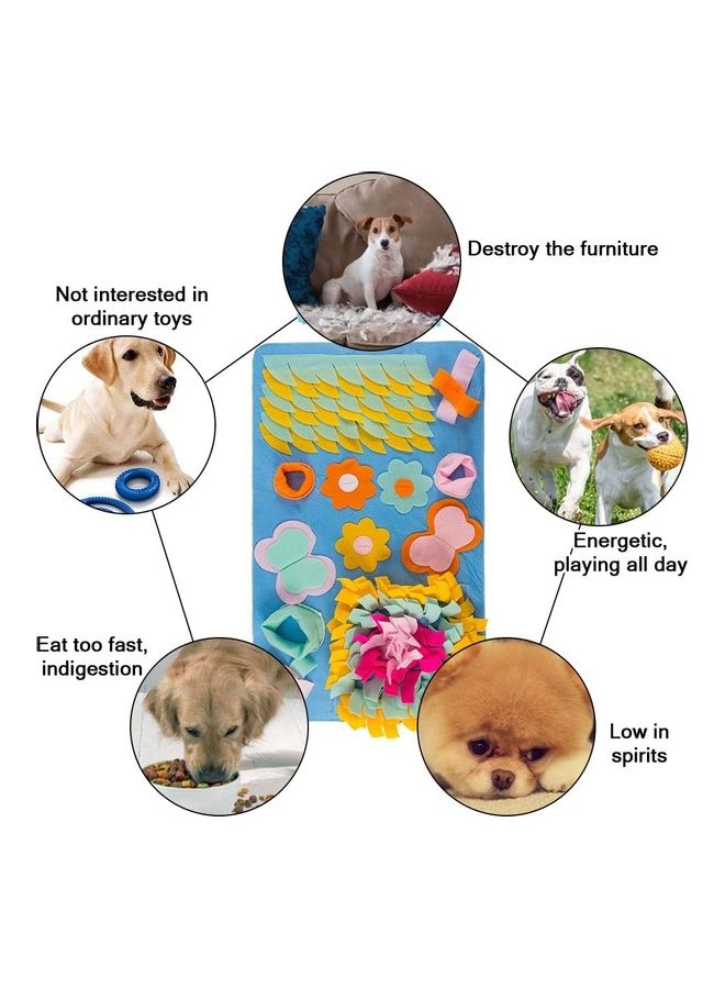 Pet Snuffle Feeding Mat Multicolour