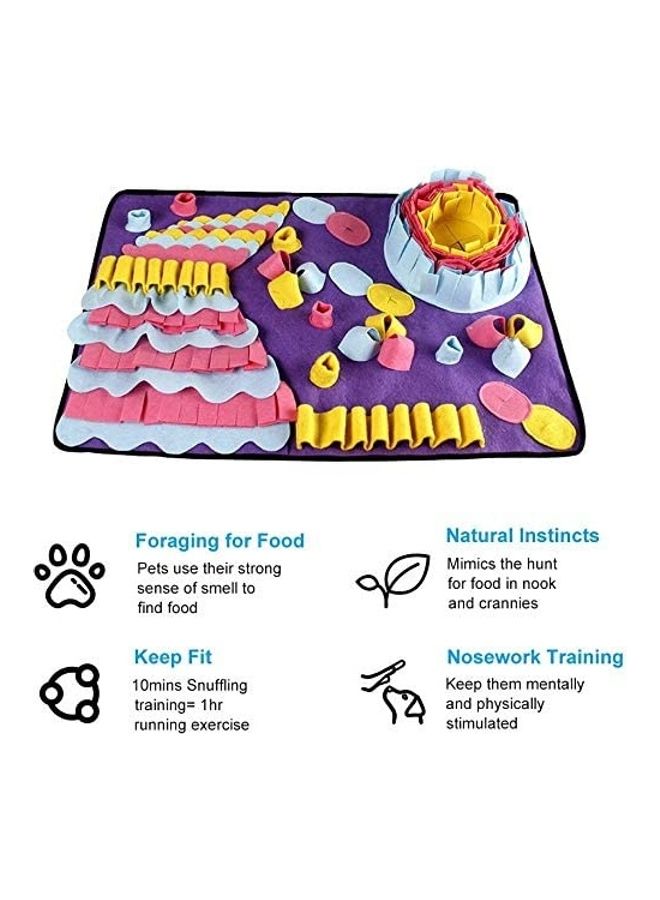 Pet Snuffle Feeding Mat Multicolour 40cm