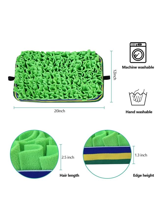 Pet Snuffle Feeding Mat Multicolour 12 x 20cm