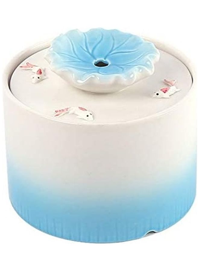 Automatic Pet Drinking Water Fountain White/Blue