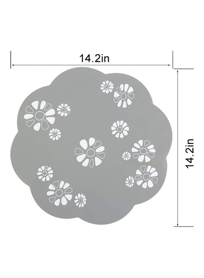 2.6L Flower Shape Pet Smart Water Dispenser White/Grey