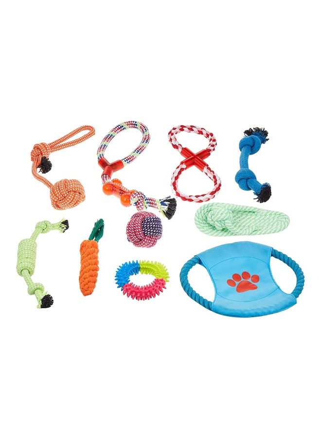 10-Piece Dog Rope Toys Set Multicolour