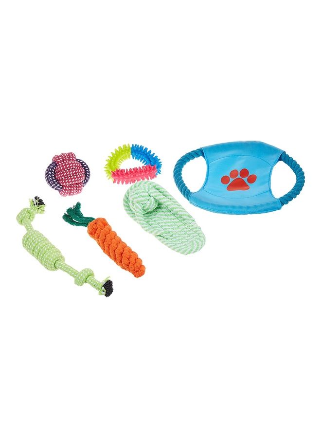 10-Piece Dog Rope Toys Set Multicolour