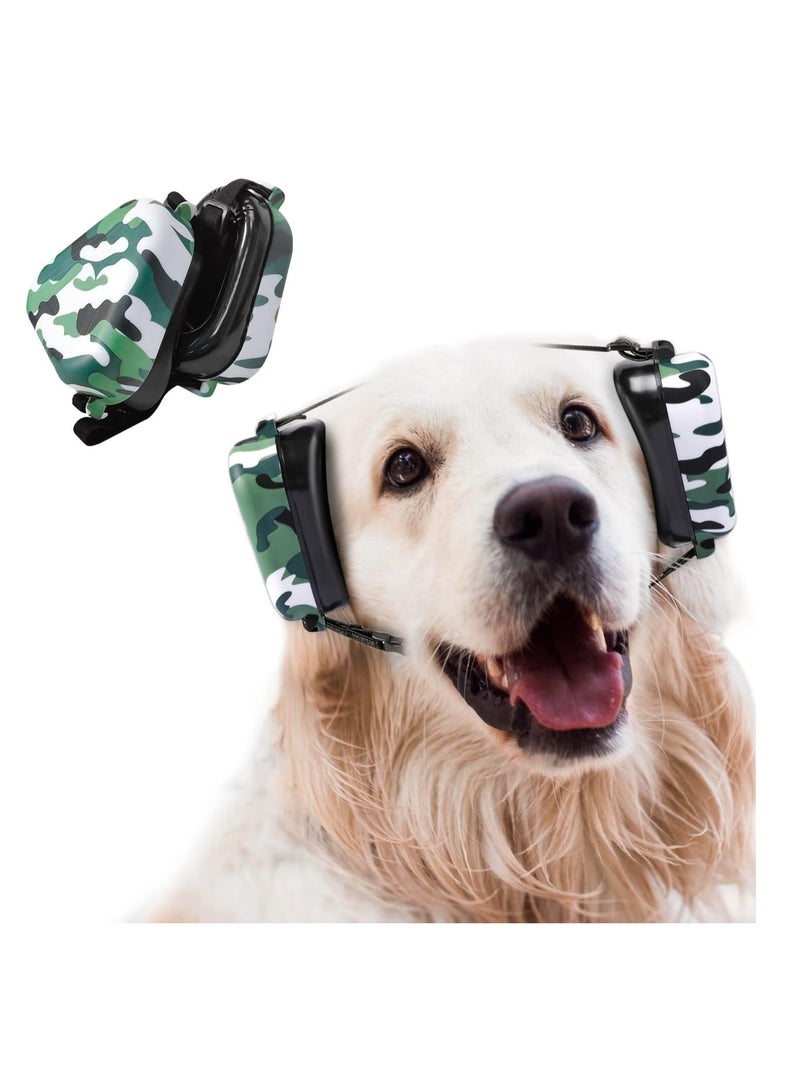 Hearing Protection for Dog, Dog Ear for Noise Protection Reduction, for Medium and Large Dog, Hearing Protector for Thunder, Fireworks, Helicopters, Celebrations, Camouflage