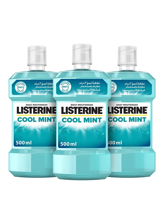 Cool Mint Mouth Wash 500ml Pack Of 3