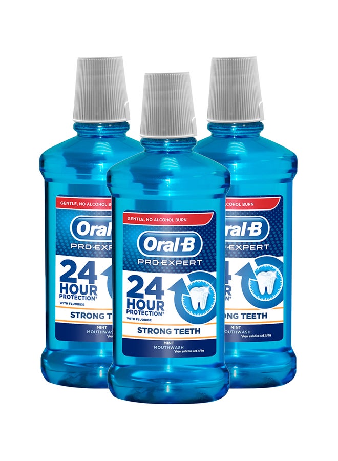 Pro Expert Strong Teeth Mouthwash 500ml Pack of 3