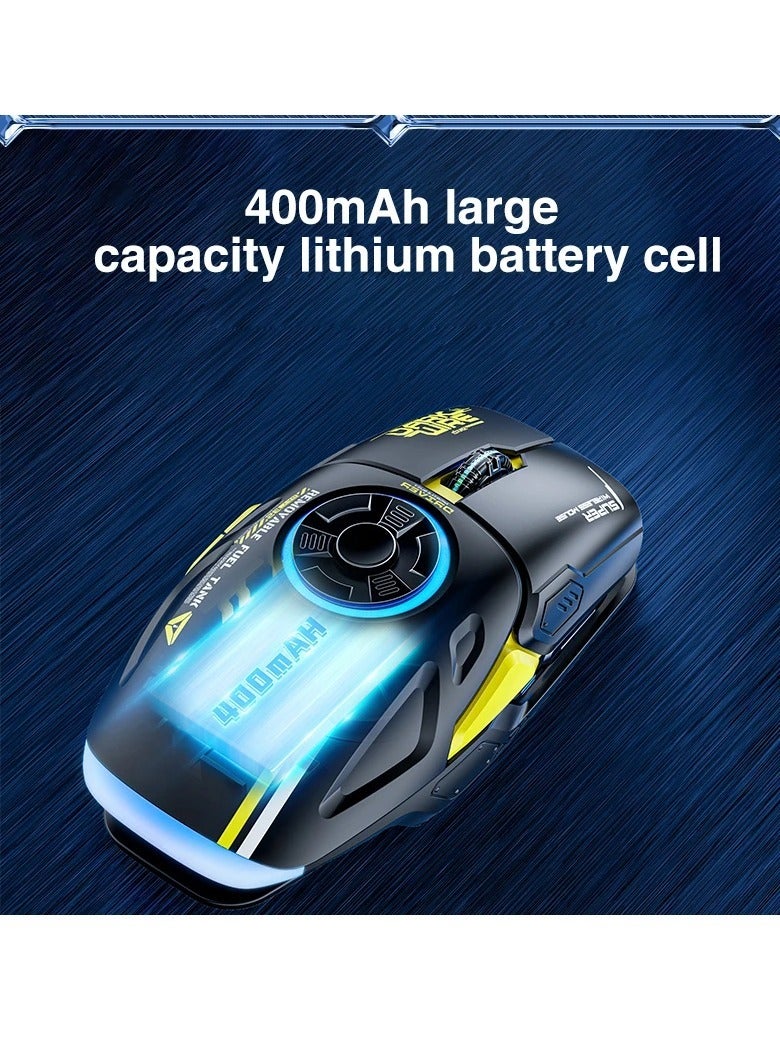 H530 Wireless Mouse, Four Modes Decompress Rechargeable Gyro Mouse, Fast Charging RGB Rotating Mouse, Strong And Durable Gaming Mouse For Computers And Laptops, (1pc, White)