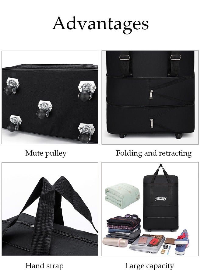 Expandable Foldable Luggage Bag Suitcase Collapsible Rolling Travel Luggage Bag Duffel Bag for Men and Women Lightweight Suitcases