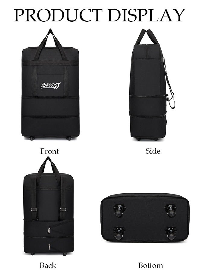 Expandable Foldable Luggage Bag Suitcase Collapsible Rolling Travel Luggage Bag Duffel Bag for Men and Women Lightweight Suitcases