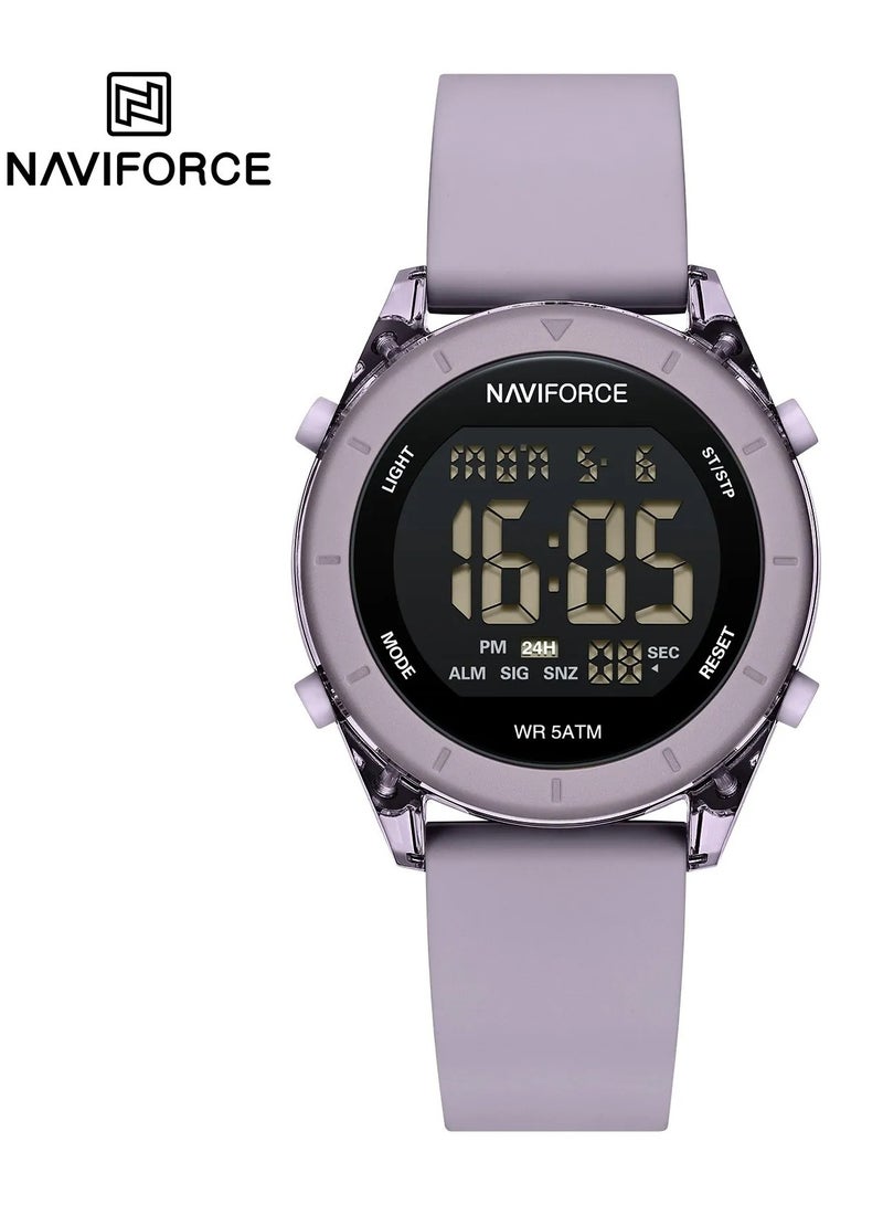 New Naviforce Watch NF-7108 Women's Fashion Watch, Stylish Digits Watch with Silicon Strap for Women