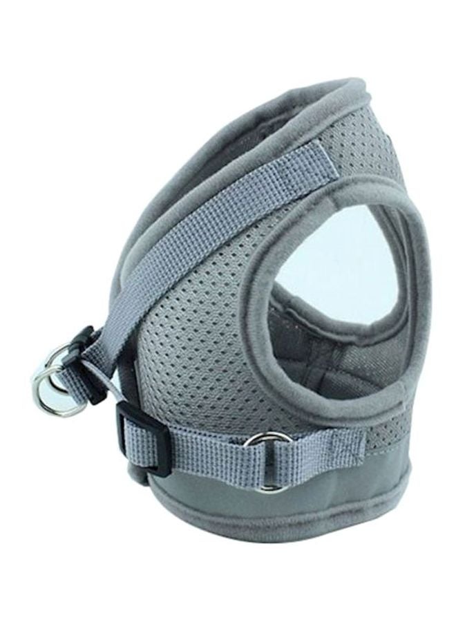 Reflective Chest Harness With Leash Grey 100grams