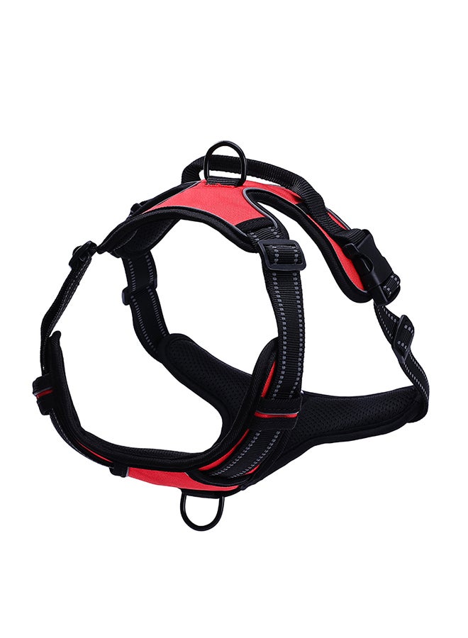 Adjustable Dog Vest Harness Red/Black 25 x 2.5 x 21cm