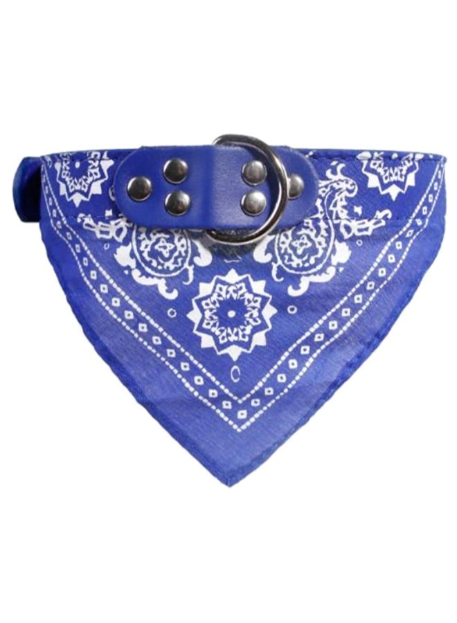 Adjustable Triangle Collars Scarf Blue/White/Black M