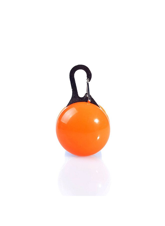 Round Shape Glowing Collar Pendant Orange/Black 55 x 35cm