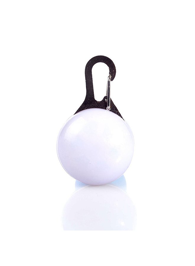 Round Shape Glowing Collar Pendant White/Black 55 x 35cm