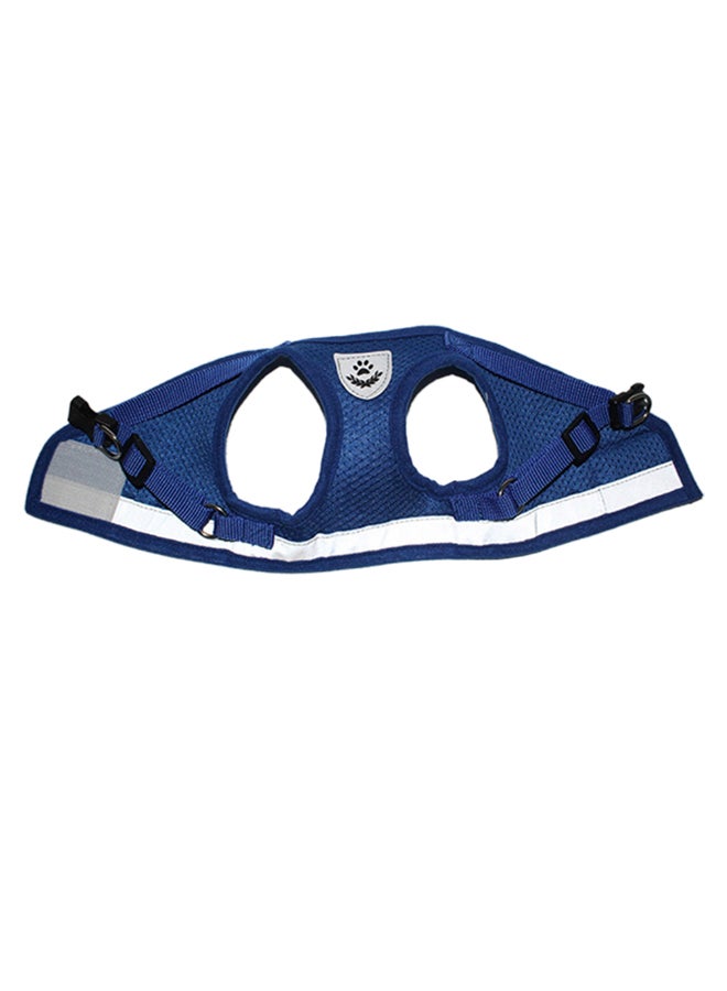 Breathable Soft Harness With Strap Blue/Light Grey S