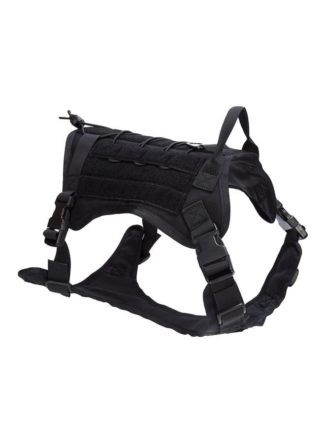 Adjustable Nylon Backpack Harness Black 18x4x12cm