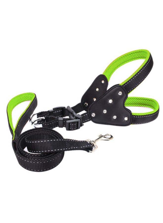 Dog Training Vest Adjustable Harness Green 30x20x3cm