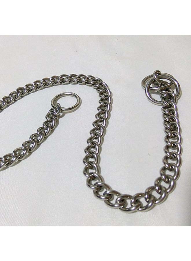 Adjustable Chain Dog Collar Silver 15x15x1cm