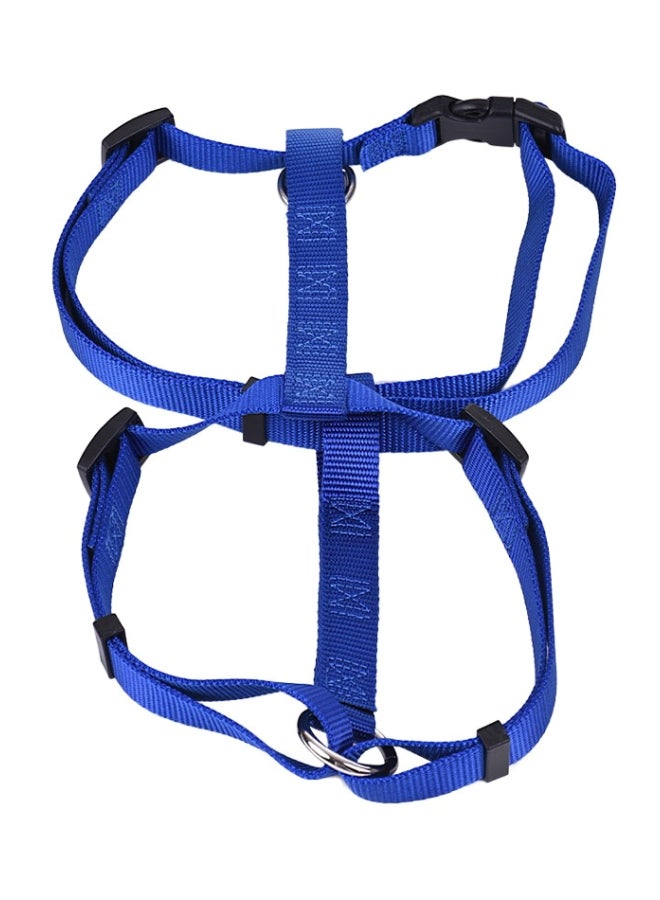 3-Piece Adjustable Collar, Harness And Leash Set Blue/Black