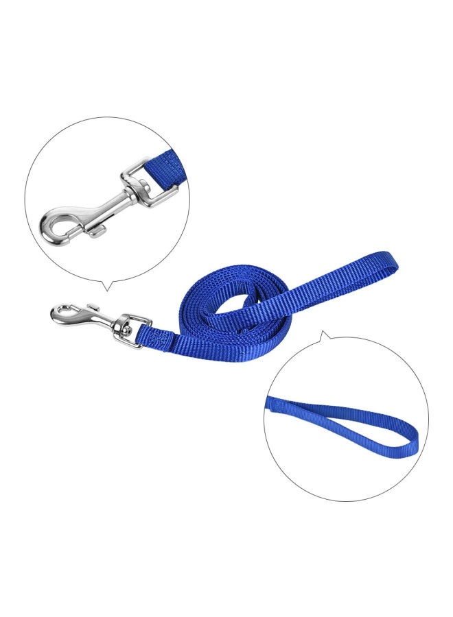 3-Piece Adjustable Collar, Harness And Leash Set Blue/Black