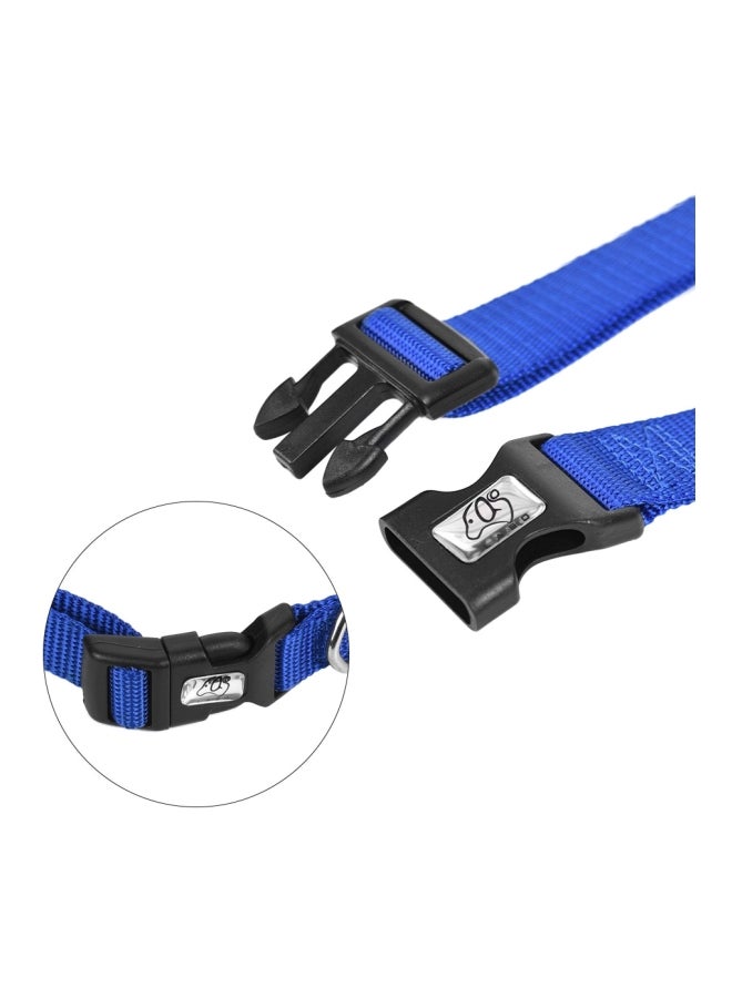 3-Piece Adjustable Collar, Harness And Leash Set Blue/Black