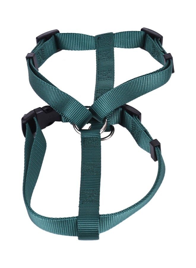 3-Piece Adjustable Collar, Harness And Leash Set Green