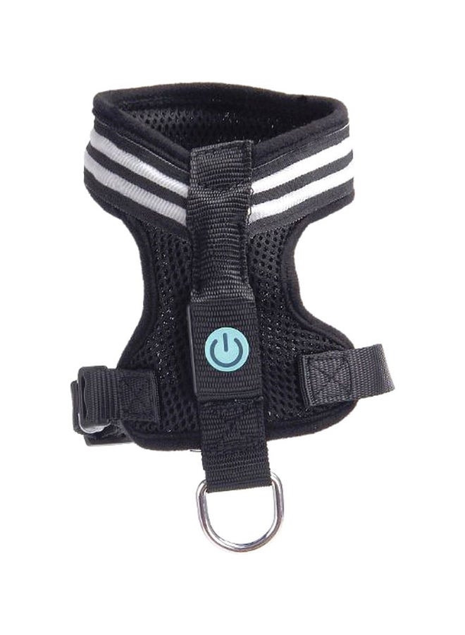 Dog Harness Black/White 30-43cm