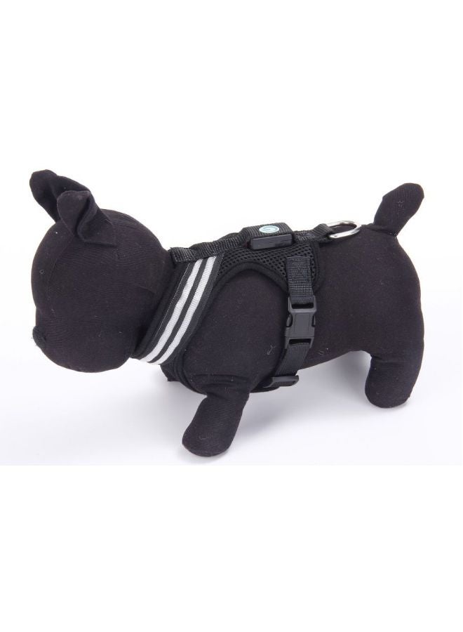 Dog Harness Black/White 30-43cm