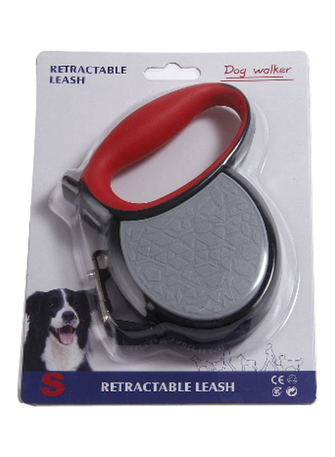 Retractable Leash Grey/Red/Black S