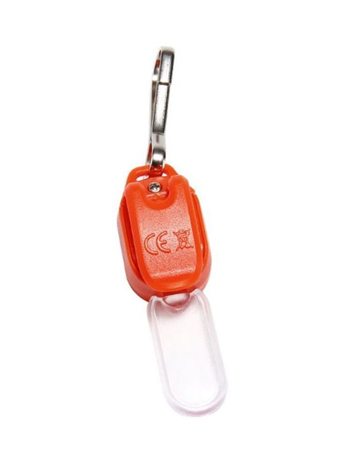 Night Safe Pet Leash Pendant Red/Silver/Clear 5.7cm