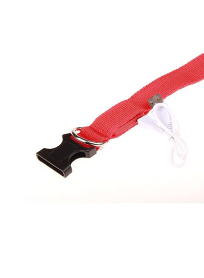 Nylon Pet Leash Red/Black/Pink 40cm