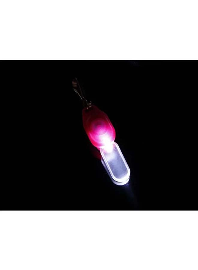 Night Safe Pet Leash Pendant Pink/Clear 5.7cm