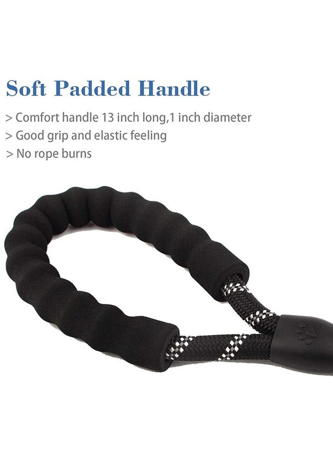Strong Dog Belt With Comfortable Padded Handle Black 1.6meter