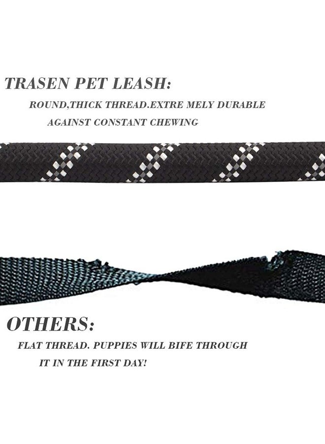 Strong Dog Belt With Comfortable Padded Handle Black 1.6meter