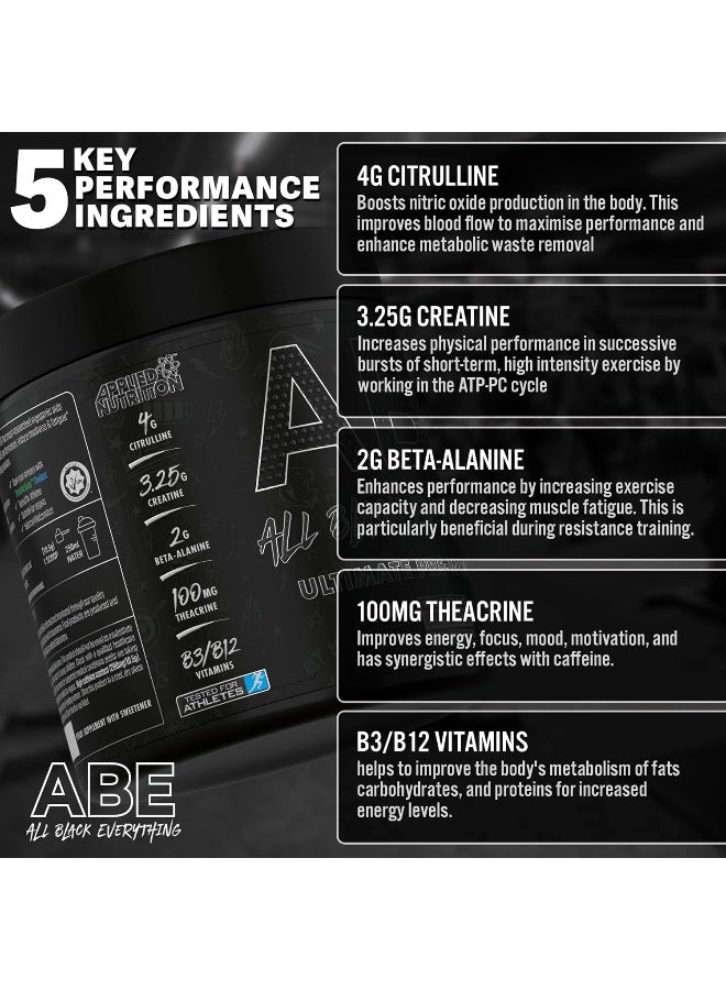 Abe All Black Everything Pre Workout Powder