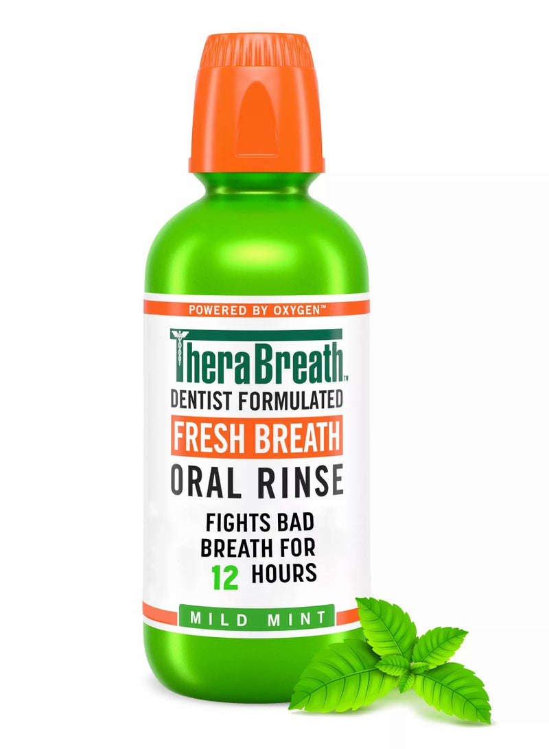 Fresh Breath Oral Rinse Mild Mint 12 hours (473 ml)